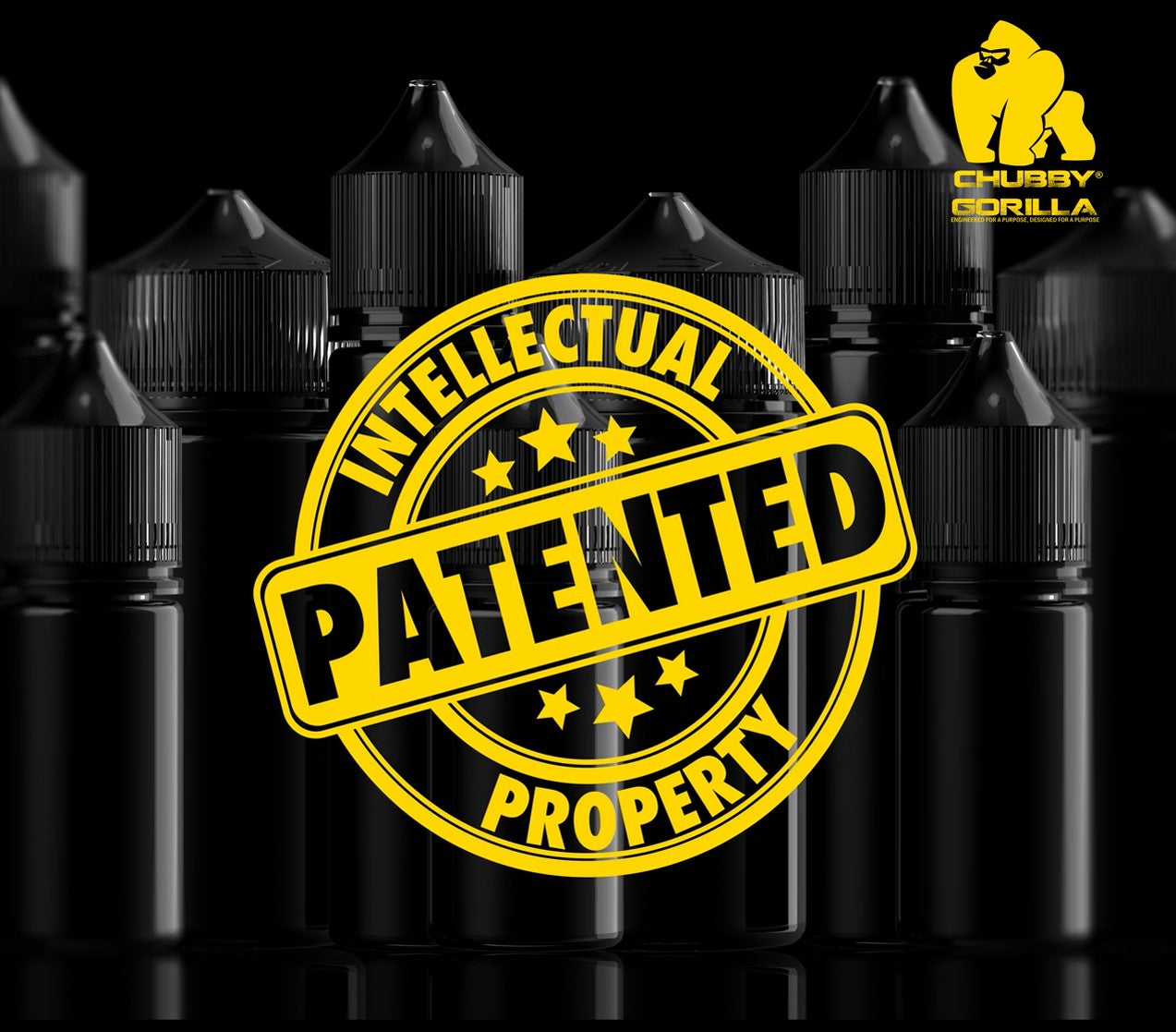 CHUBBY GORILLA CLEAR 120 ML V3 PET CR UNICORN BOTTLE W/ CAP & TIP 100PC